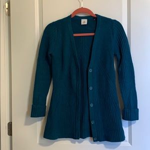 Royal blue button down cardigan